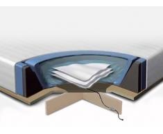 Accesorios para cama de agua - 160x200 cm - Colchón - 2 sistemas de calefacción - Funda - Bastidor de espuma - Platafor