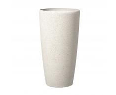 Maceta redonda blanca 39x39x75 cm ABDERA