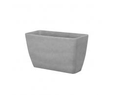 Maceta rectangular gris 74x32x45 cm BARIS