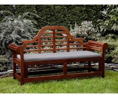 Banco de jardín con colchón gris beige 180 cm TOSCANA MARLBORO