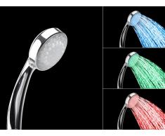 Alcachofa de ducha - Mango de ducha - Iluminación LED - 3 colores