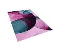 Alfombra de pelo corto rosa-verde 160x230 cm EDESA