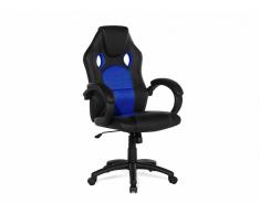 Silla de oficina - Giratoria - Piel sintética - Azul marino - REST