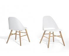 Silla de comedor en color blanco MILFORD