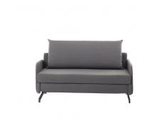Sofá cama tapizado - Sofá de tela - Gris - BELFAST