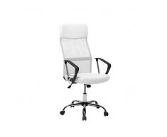 Silla de oficina altura regulable blanca DESIGN