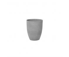 Maceta redonda gris 35x35x42 cm CROTON