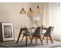 Lámpara de techo en madera LEMINA