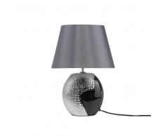 Lámpara de mesa negra y plateada ARGUN