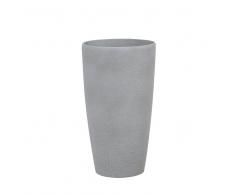 Maceta redonda gris 31 x 31 x 58 cm ABDERA