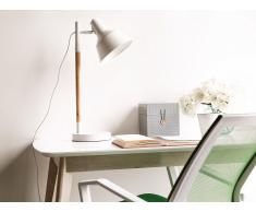 Lámpara de mesa - Lámpara de oficina - Madera - Blanco - ALDAN