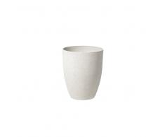 Maceta redonda blanca 35x35x42 cm CROTON