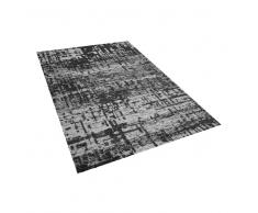 Alfombra rectangular negro-blanco 140x200 cm DAFNI