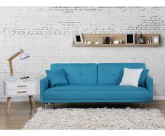 Sofá cama azul oceano - canapé - sofá tapizado - LUCAN