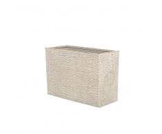 Maceta rectangular beige 34x80x56 cm EDESSA