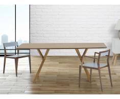 Mesa de comedor - Color madera de pino - 180 cm - LISALA