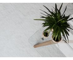 Alfombra shaggy en color blanco 200x300 cm DEMRE