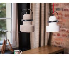 Lámpara de techo - Iluminación colgante - Yeso - Blanco - VERDE