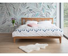 Cama de madera en color beige 180x200 cm CALAIS