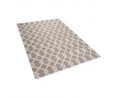 Alfombra de pelo corto 140x200 cm beige SERRES