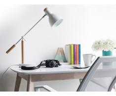 Lámpara de mesa - Lámpara de oficina - Madera -Blanco - PECKOS