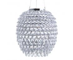 Lámpara colgante cromo/cristal SAUER