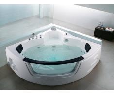 Bañera de hidromasaje - Spa - Iluminación LED - Blanco - MARTINICA