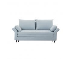 Sofá cama - Tapizado - Sofá de tela - Azul claro - EXETER