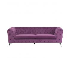 Sofá tapizado en violeta SOTRA