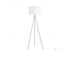 Lámpara de pie en cromo-blanco 148 cm VISTULA