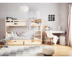 Litera de madera, color marrón claro 90x200 cm RADON