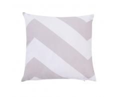 Cojín decorativo con zigzag gris-beige 40x40 cm