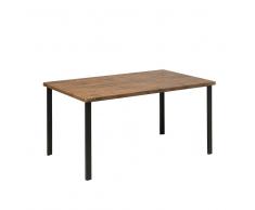 Mesa de comedor Metal marrón 90 x 150 cm LAREDO