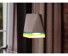 Lámpara de techo - Iluminación colgante - Concreto - Gris - MABEL