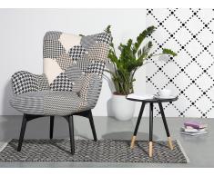 Mesa de centro - Acero y madera - Negro - JUNEAU