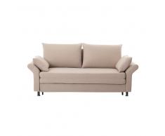 Sofá cama - Tapizado - Sofá de tela - Beige - EXETER