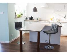 Taburete de bar altura regulable gris ORLANDO