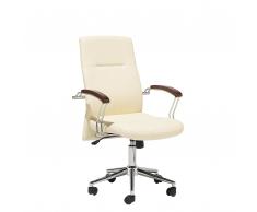 Silla de oficina beige con altura regulable ELECT