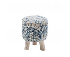 Taburete en beige/azul AGRA