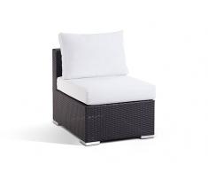 Sillón en ratán - Asiento de jardín - Con cojines - GRANDE
