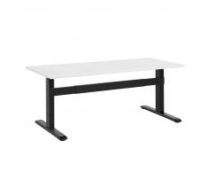 Escritorio con altura ajustable electrónicamente blanco-negro 180x80 cm UPLIFT