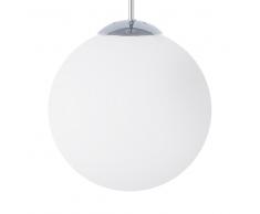Lámpara colgante en vidrio blanco BARROW L