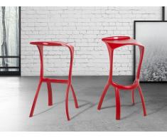 Taburete de bar - Silla - Rojo - BROOME