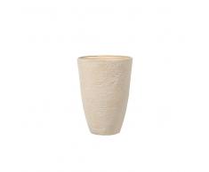 Maceta redonda beige 51x51x71 cm CAMIA