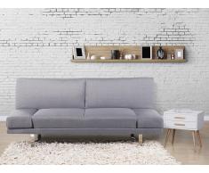 Sofá cama gris claro - Canapé - Sofá tapizado - YORK