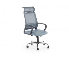 Silla oficina - Giratoria - Azul - Gris - LEADER