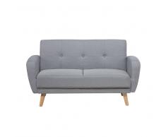 Sofá cama 2 plazas tapizado gris claro FLORLI