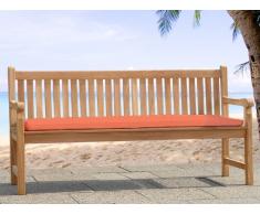 Colchón para banco de jardín TOSCANA - Superficie 160 cm - Color terracota