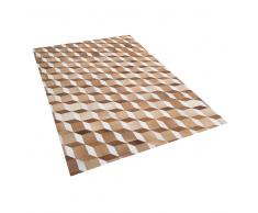 Alfombra - Cuero - 160x230 cm - Marron - USAK