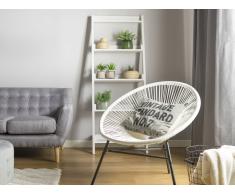 Conjunto de 2 sillas de jardín blanco ACAPULCO